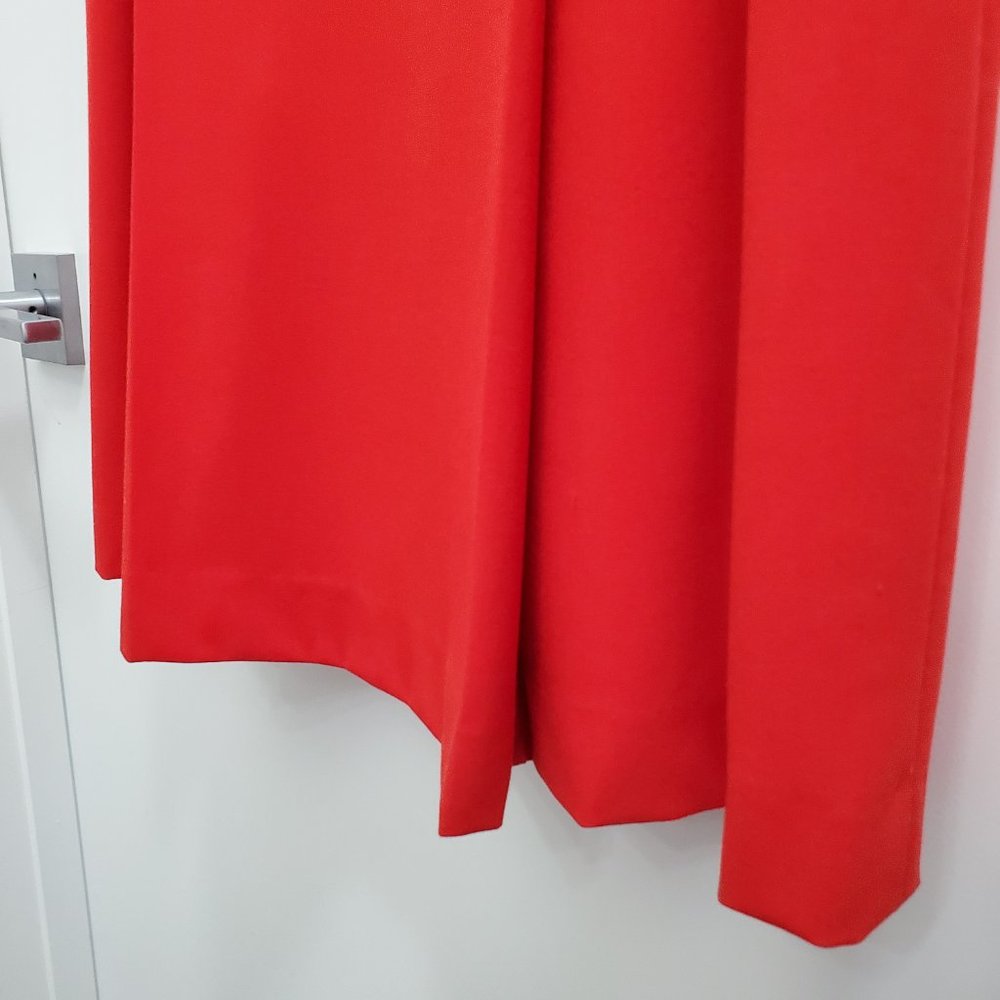 Calvin Klein Blood Orange (Red) Pleated Fully-Lined Dress Size 8 - Picture 5 of 16